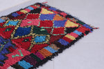 Colorful handmade Moroccan Berber rug 2.6 X 5.8 Feet
