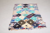 Bright Moroccan Berber rug 3.4 X 6.3 Feet