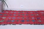 Vintage Moroccan Boucherouite Rug Runner 3.2 X 6.2 Feet