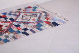 Moroccan boucherouite rug 3.4 X 6.3 Feet