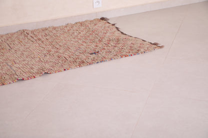 Long shaggy Moroccan rug 3 X 8.8 Feet