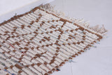 Vintage handmade moroccan berber runner rug 2.4 FT X 4.6 FT