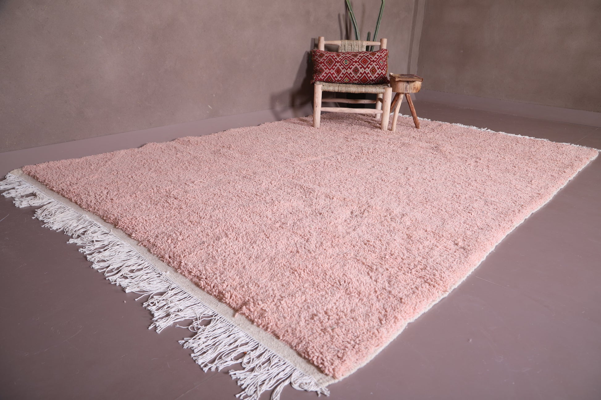 Moroccan pink rug - Handmade berber rug - Custom rug size