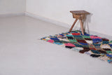 Boucherouite Moroccan rug 3.1 X 6.8 Feet