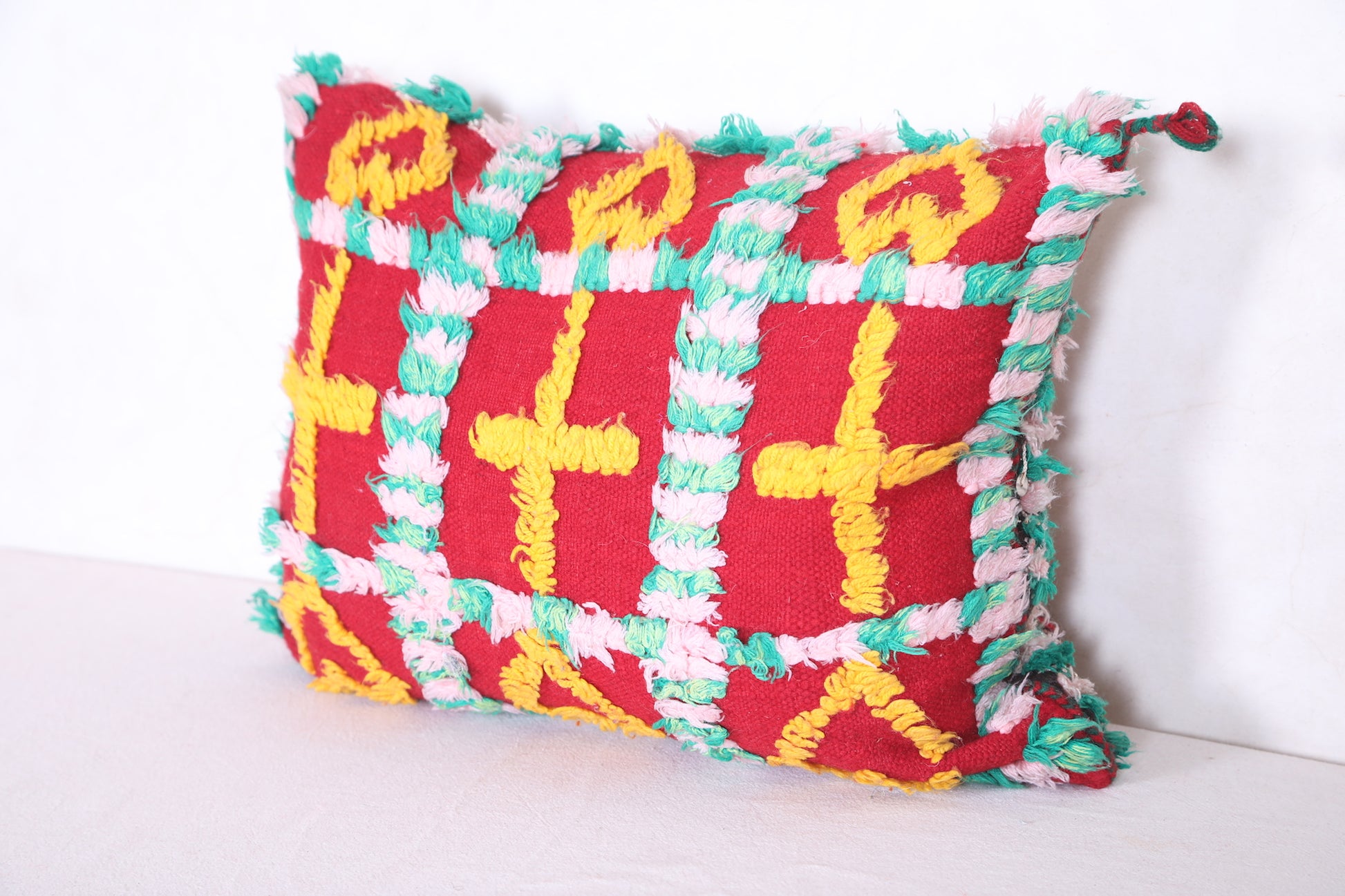 Moroccan handmade kilim pillow  13.7 INCHES X 18.5 INCHES