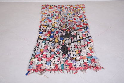 Colorful Moroccan runner rug 2.6 X 6.2 Feet