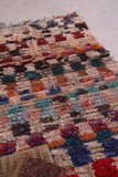 Colorful Moroccan runner rug 3.9 X 6.5 Feet