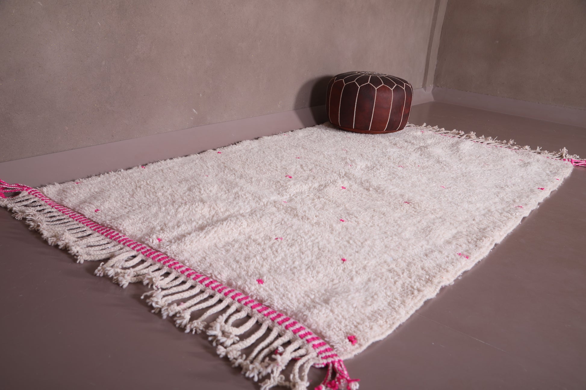 Handmade custom Moroccan rug - wool berber carpet