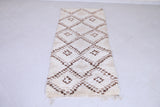 Vintage handmade moroccan berber runner rug 2.6 FT X 5.9 FT