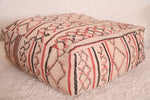 Moroccan floor pillow ottoman handmade pouf