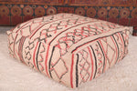 Moroccan floor pillow ottoman handmade pouf