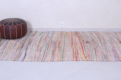 Vintage handmade moroccan berber rug 4.5 FT X 9.3 FT