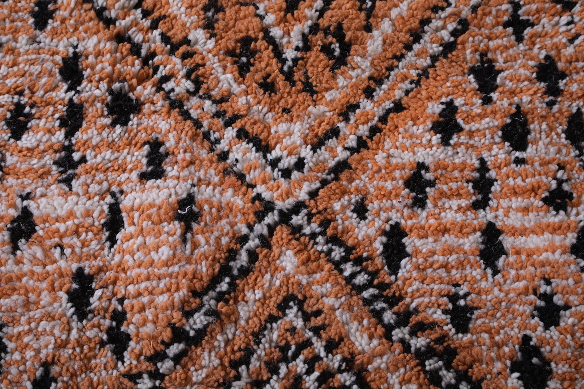 Orange Moroccan Rug - Hand Knotted Moroccan Berber Rug - Custom Rug