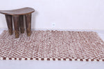 Shaggy Moroccan chess rug 4.6 X 6.5 Feet