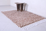 Shaggy Moroccan chess rug 4.6 X 6.5 Feet