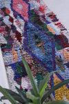 Colorful Moroccan Boucherouite Rug Runner 2.9 X 8.8 Feet