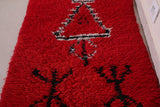 Red berber rug 2 X 4.1 Feet