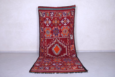 Moroccan Rug - Vintage Wool Rug 4.7 x 10.9 Feet - moroccan rug
