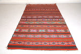Handwoven Moroccan kilim rug 5.6 FT X 10.9 FT