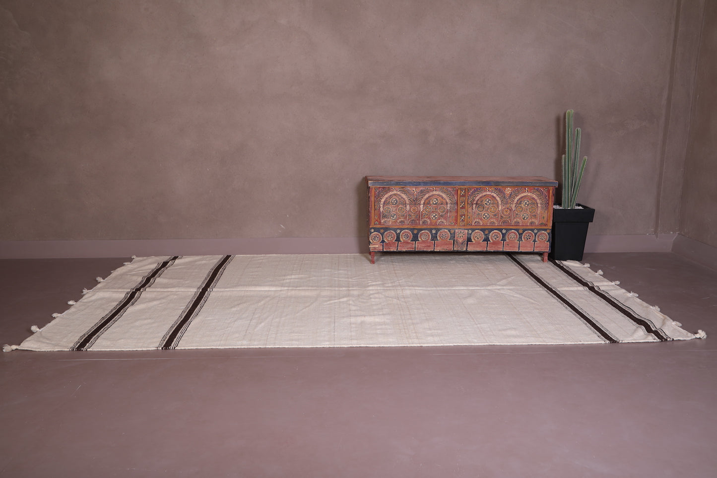 Moroccan berber handwoven kilim 6.1 FT X 10.5 FT
