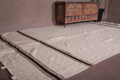 Moroccan berber handwoven kilim 6.1 FT X 10.5 FT