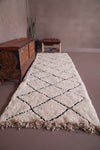 Runner Moroccan Rug - Handmade Beni Ourain Rug - Custom Rug