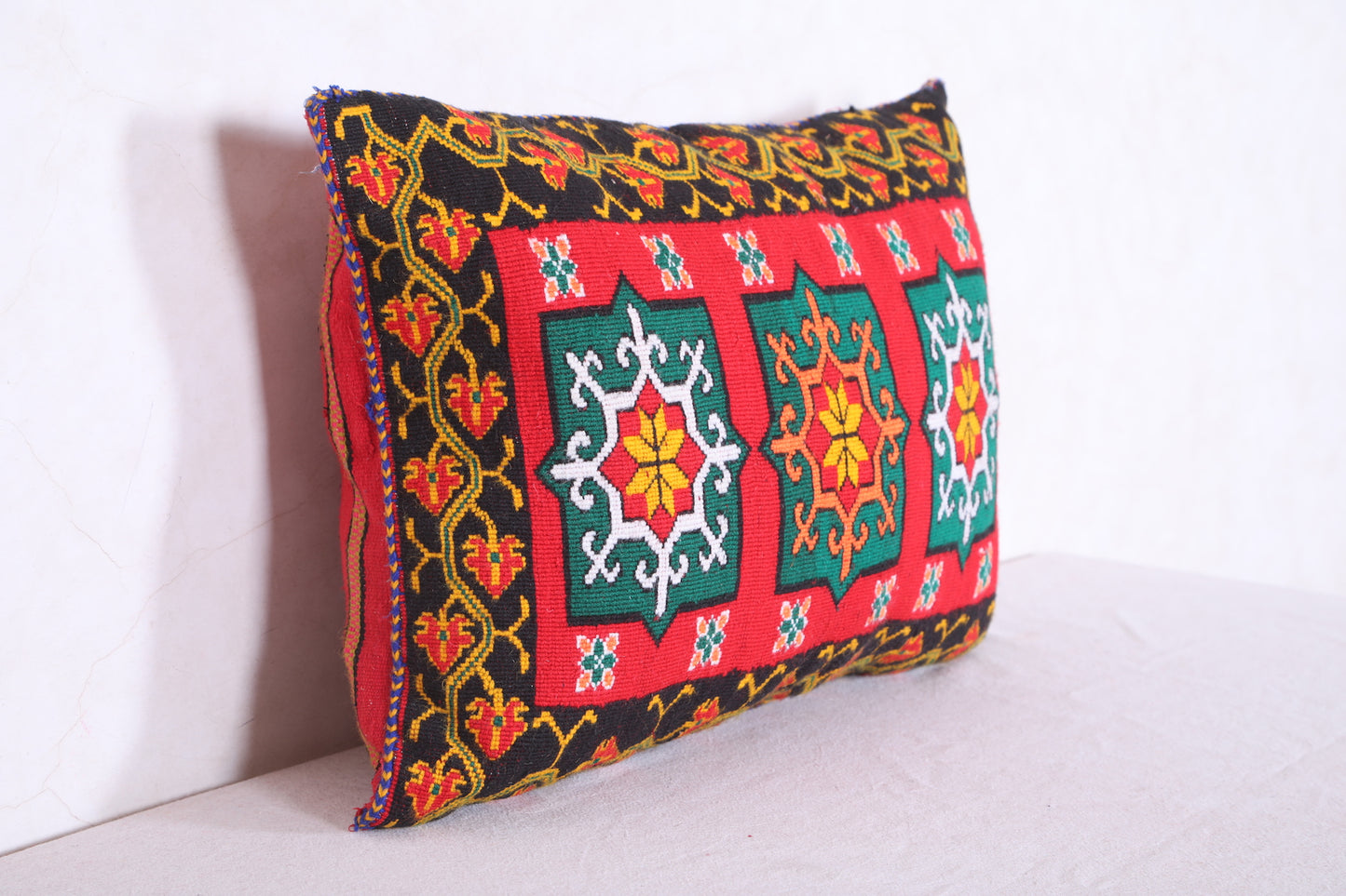 Moroccan handmade kilim pillow  16.5 INCHES X 22.4 INCHES