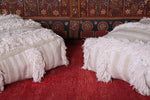 Two Amazing Floor poufs Ottoman