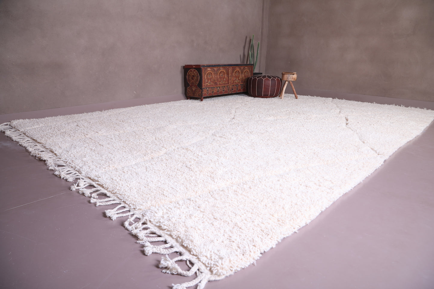 Custom moroccan carpet - wool berber beni ourain rug