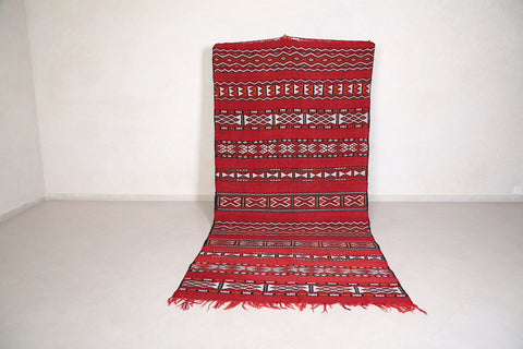Handwoven Berber kilim rug 5.1 ft x 10.8 ft
