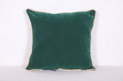Green Moroccan kilim Pillow 18.8 INCHES X 18.8 INCHES