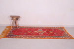 Vintage Moroccan Rug 3.4 x 6.4 Feet