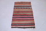Vintage handmade moroccan handwoven kilim 2.4 FT X 4.3 FT