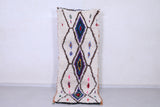 Vintage handmade moroccan berber runner rug 2.7 FT X 7.2 FT