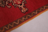 Red Moroccan rug 2.4 X 3.7 Feet