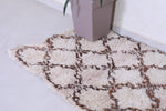 Vintage handmade moroccan berber runner rug 2.6 FT X 6.3 FT