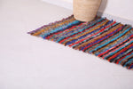 Long colorful Moroccan rug 2.8 X 6.2 Feet