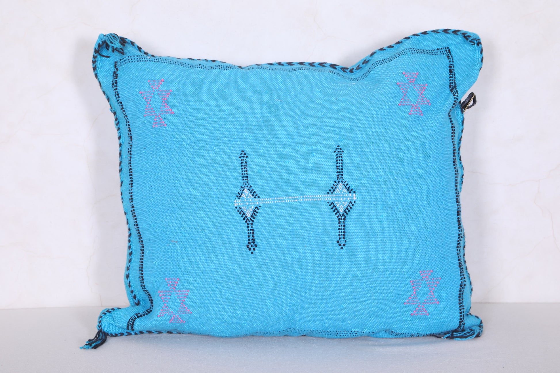 Blue sky Moroccan pillow 17.3 INCHES X 20 INCHES
