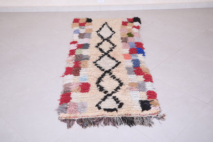Handmade Long Moroccan Rug 2.4 X 5.8 Feet