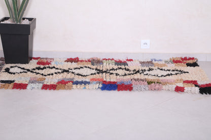 Handmade Long Moroccan Rug 2.4 X 5.8 Feet