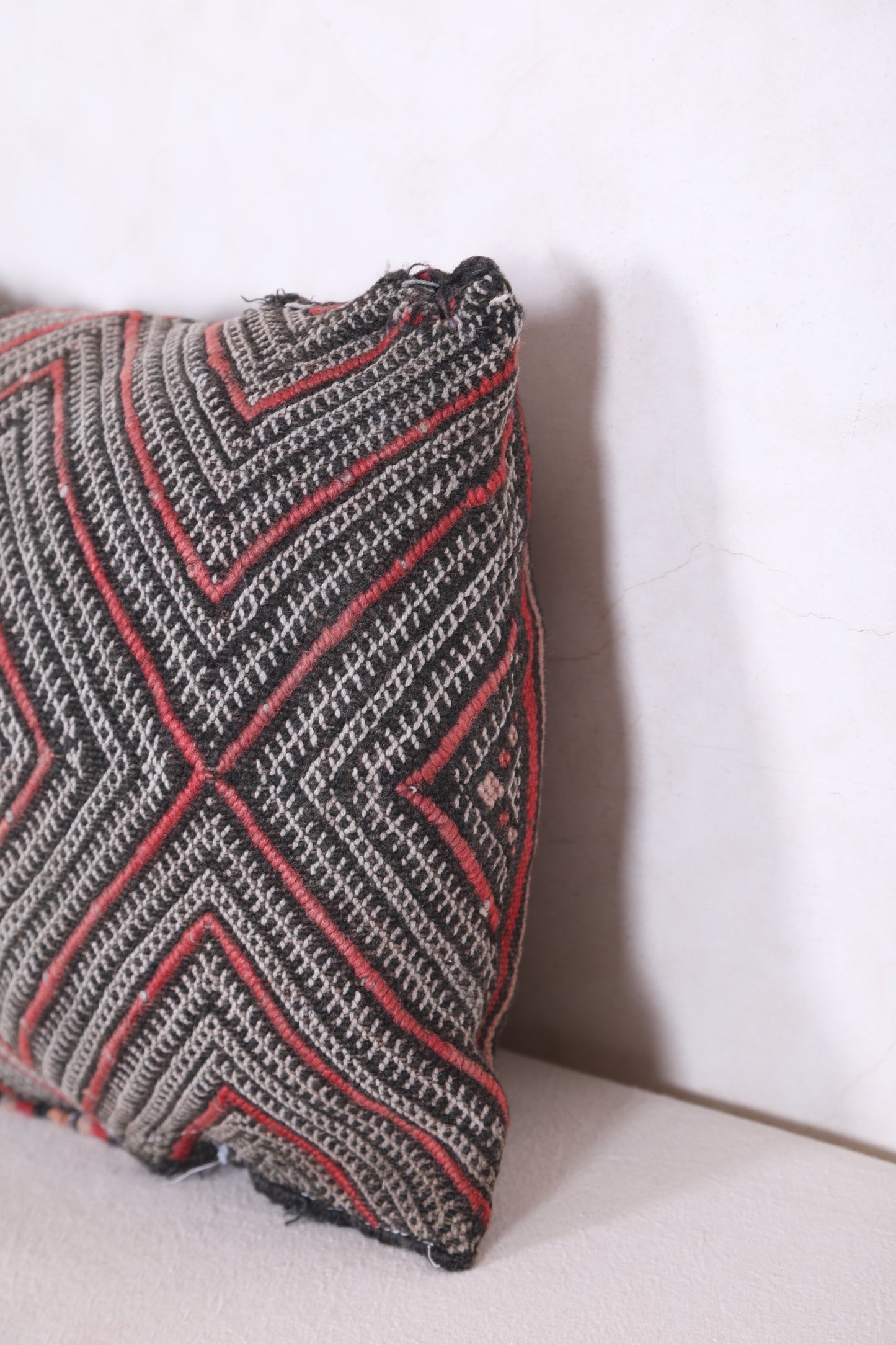 Striped Moroccan pillow 12.2 INCHES X 18.1 INCHES