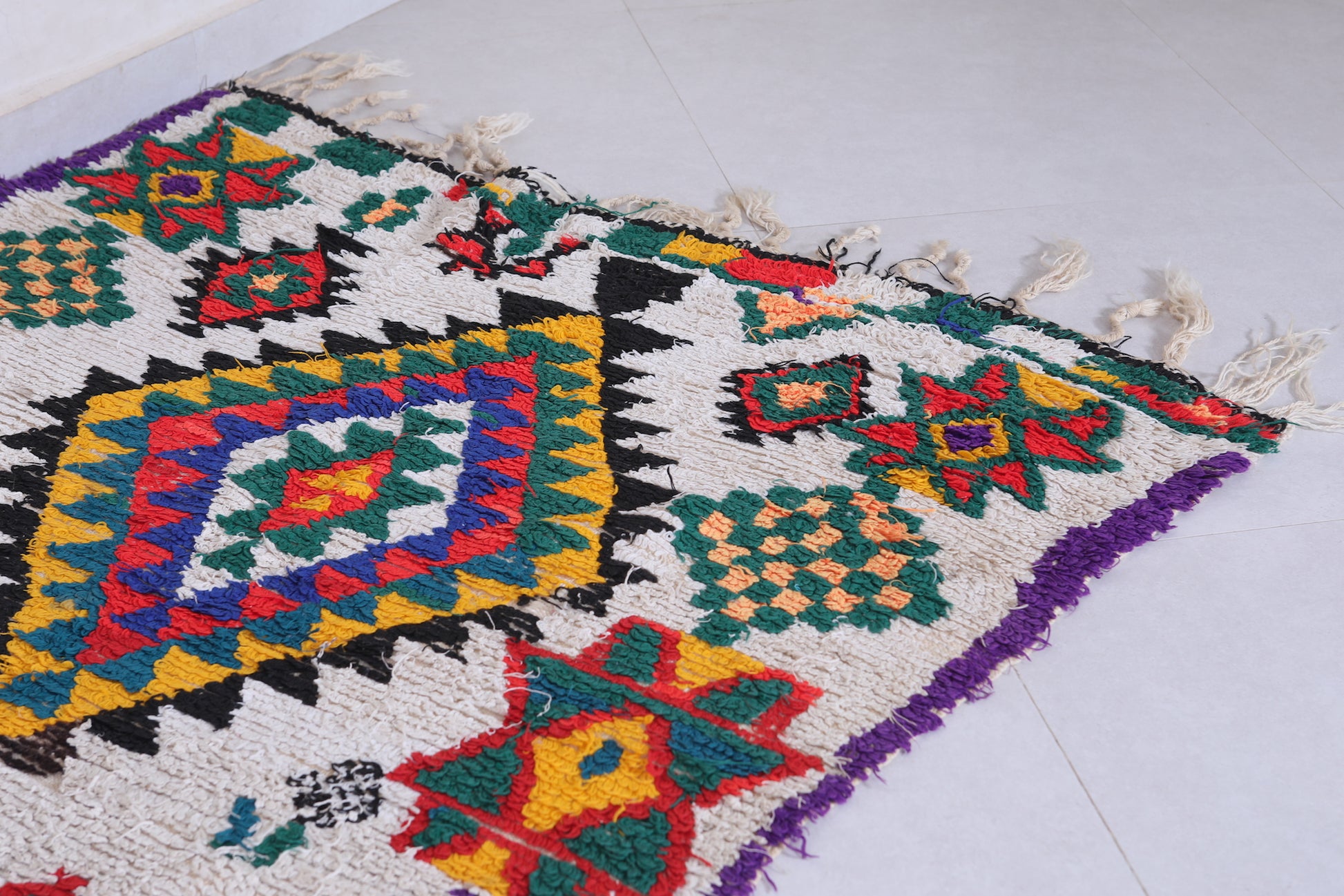 Moroccan azilal rug 3.7 X 7.2 Feet