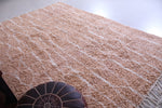 Custom handmade peach color rug - Moroccan berber carpet