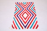 Colorful Moroccan Rug Shag 2.5 X 5.4 Feet