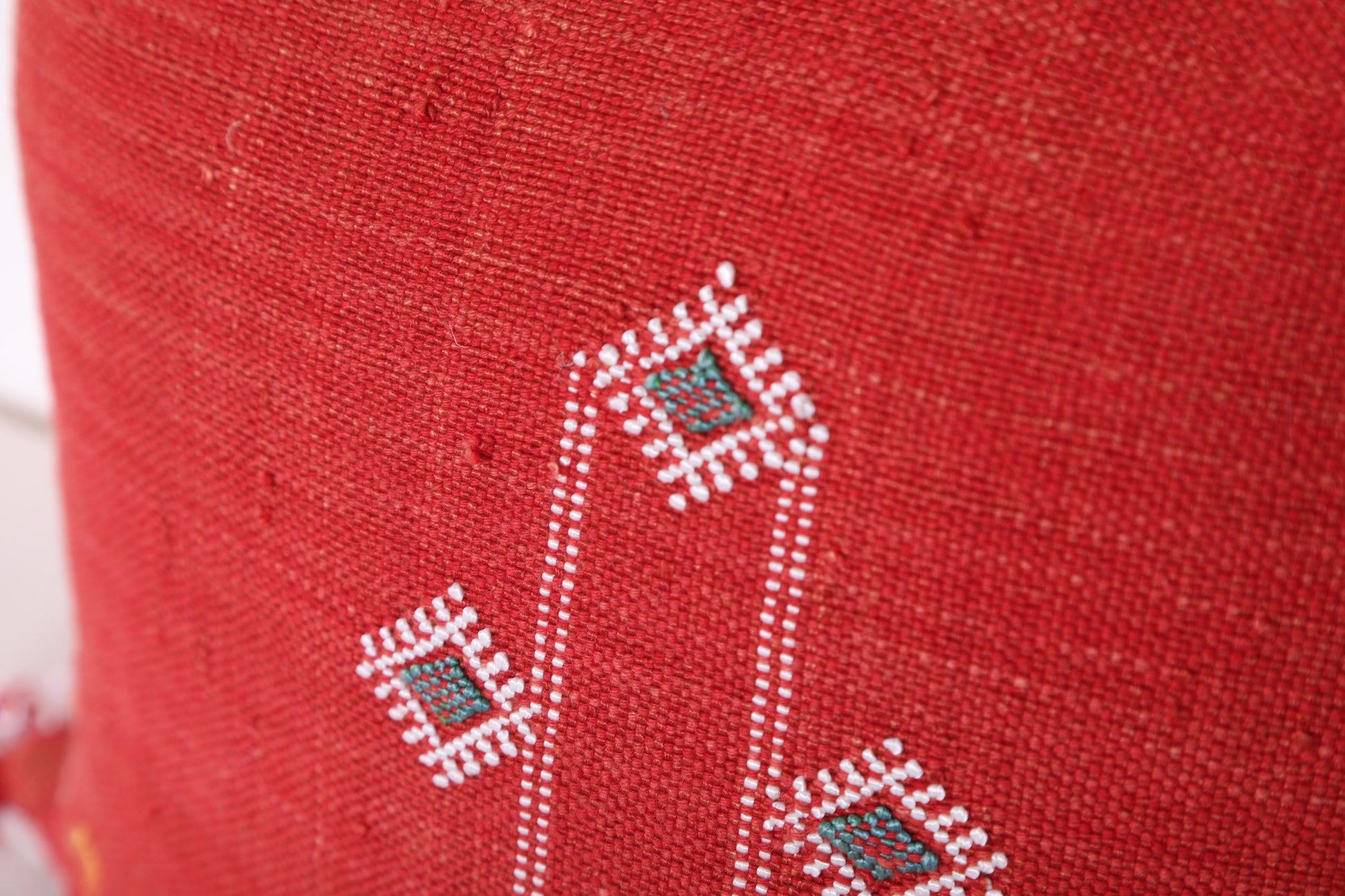 Red Moroccan Kilim Pillow 17.3 INCHES X 18.1 INCHES