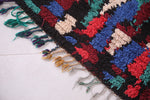 Berber runner Boucherouite rug 4.5 x 7 Feet