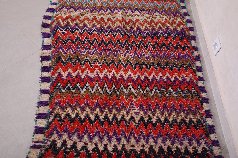 Hand woven Runner rug 3.4 x 7.9 Feet