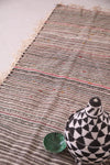 Striped Moroccan Runner Kilim 3 x 7.1 Feet