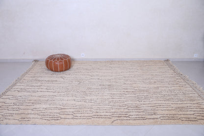 Berber Beige Moroccan Rug - Beni ourain rug