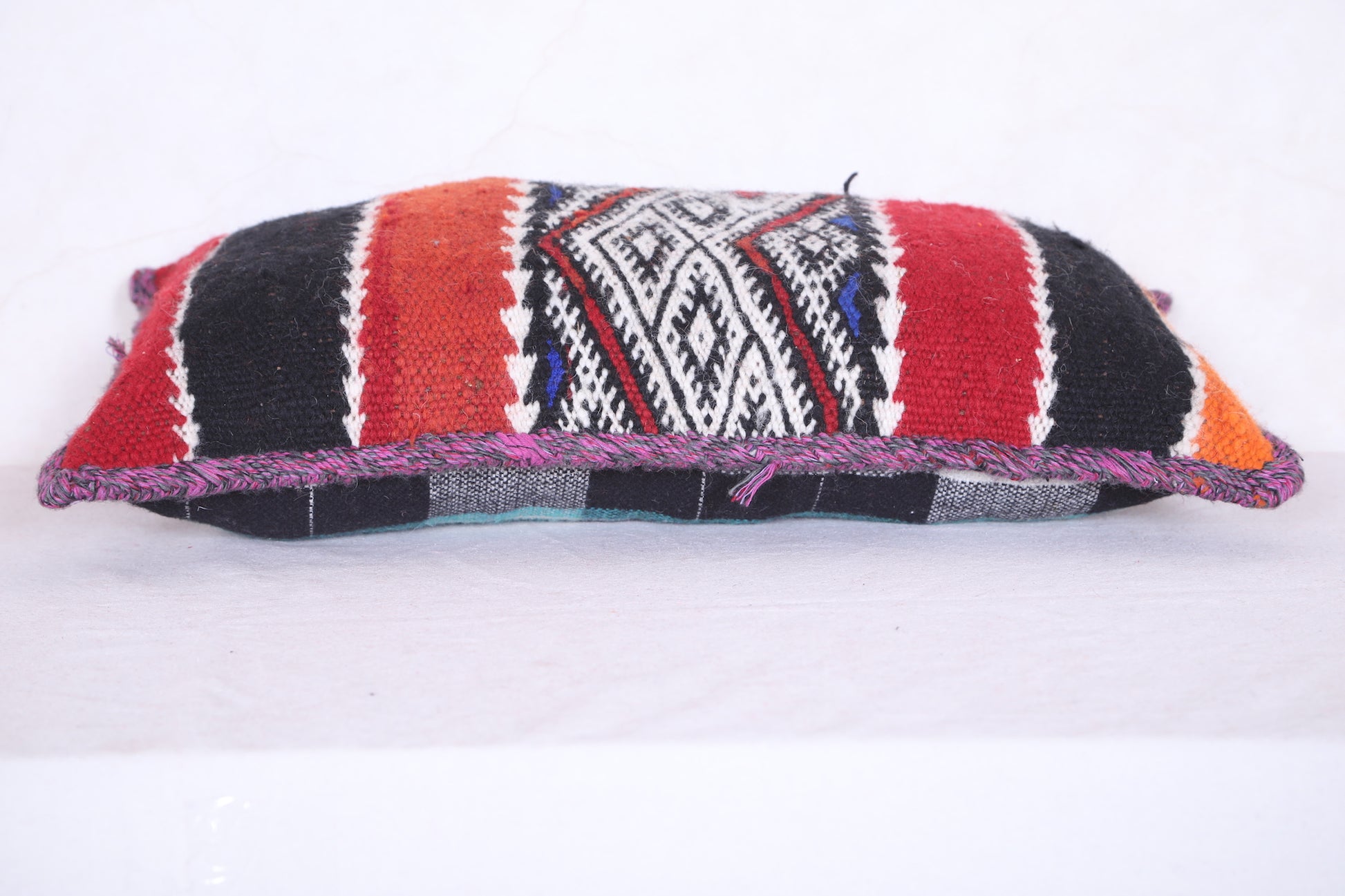 Moroccan handmade kilim pillow 14.1 INCHES X 23.2 INCHES
